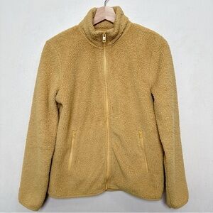 Aritzia TNA Womens Small Fleece Sherpa Yellow Jacket